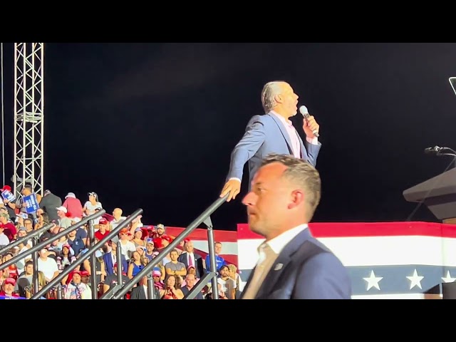 #Trump2024 : Donald Trump JR At Trump Rally In Hialeah Miami, Florida