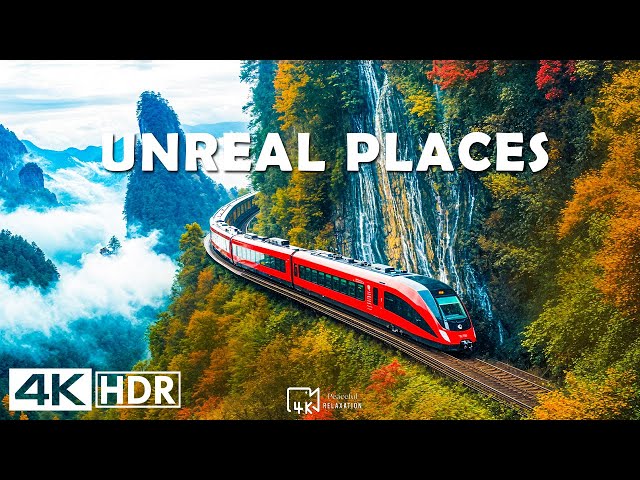 Exploring UNREAL PLACES in The World - Green AMBIENCE DOLBY VISION 4K HDR (60 FPS)