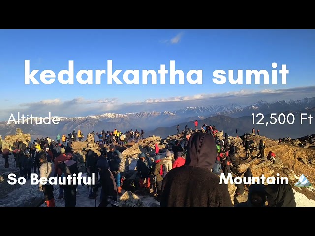 kedarkantha Trekking mountain life 🌄