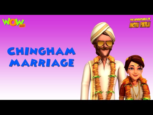 Motu Patlu Cartoons In Hindi |  Animated cartoon | Chingham marraige | Wow Kidz