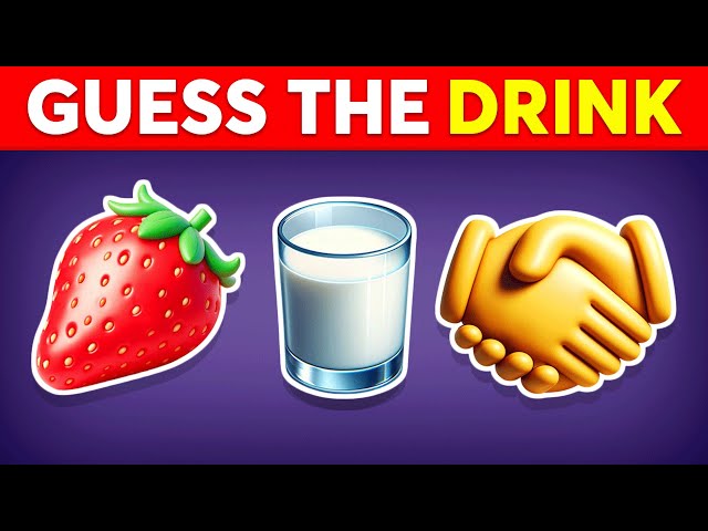 Guess The DRINK By Emoji? 🍹🥤 Monkey Quiz