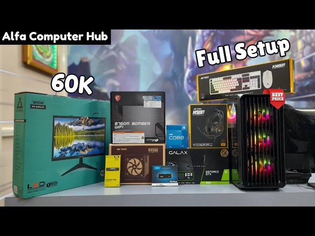 60,000/- Rs Gaming PC Build In Delhi | Full Budget PC Setup Under 60K 🔥