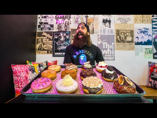 ONLY 13 MINUTES TO BEAT THE CURRENT CHAMP...THE DIRTY THIRTY DONUT CHALLENGE! | BeardMeatsFood