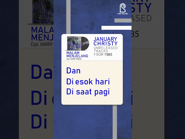 January Christy - Malam Menjelang