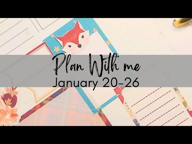 Plan With Me: Cute Fox-Themed Weekly Spread for January 20-26