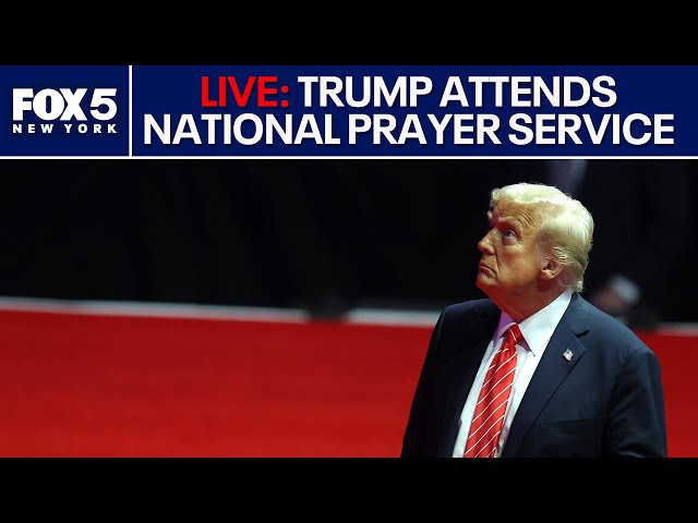 LIVE: President Trump attends the National Prayer Service at the National Cathedral