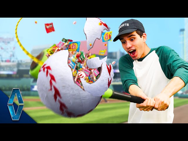 Playing Baseball with Piñatas!