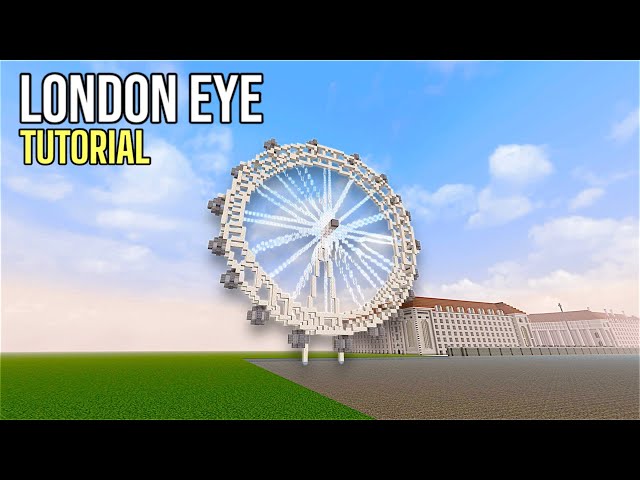 Minecraft Tutorial: How To Build The London Eye/Millennium Wheel!