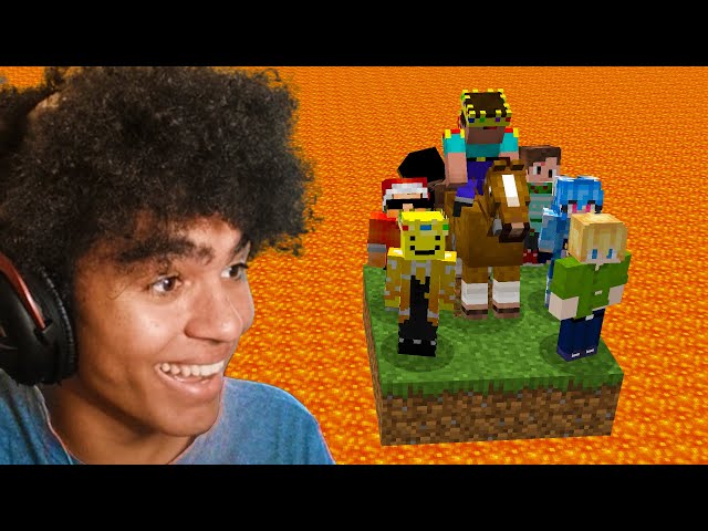 I Survived Minecraft Lava Rising With a Horse...