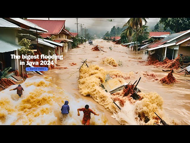 Nature's wrath, 1000 houses flooded Central Java!Indonesia!