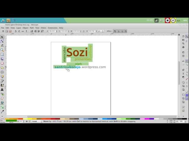 Presentation with Sozi