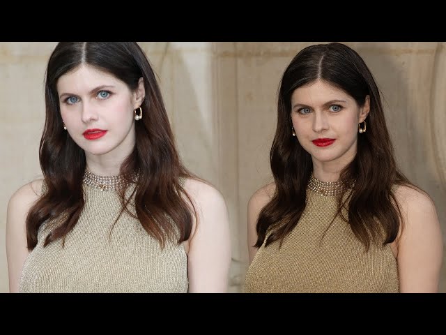 Alexandra Daddario at Christian Dior Haute Couture Show