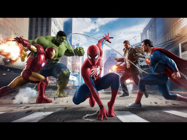 Spiderman VS All Super Heros In GTA 5 #gta5  #gta5funnymoments