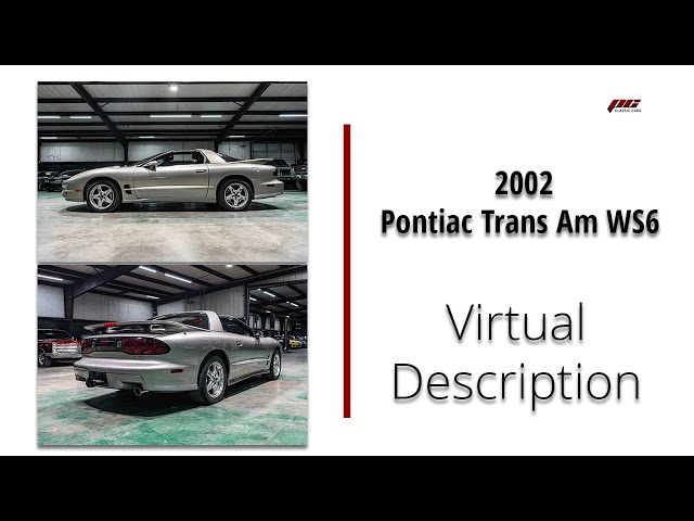 For Sale: 2002 Pontiac Trans Am WS6 / 5.7 LS1 / 4L60E / 22K Miles / AC