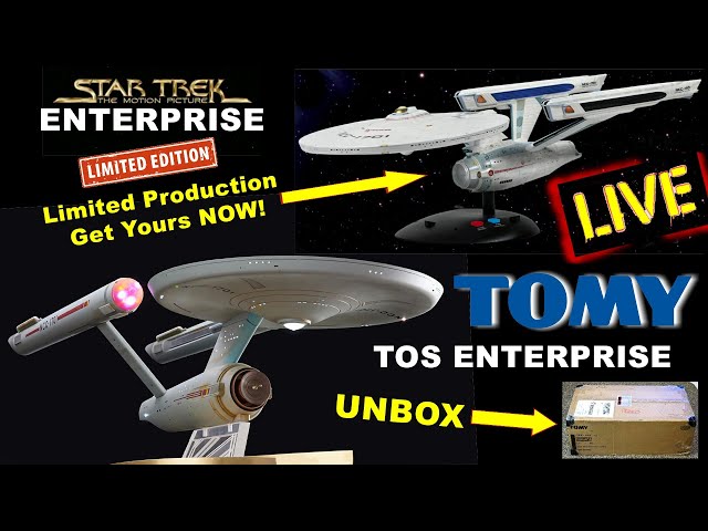 RCI LIVE - TOMY Die Cast STAR TREK USS ENTERPRISE Unboxing & NEW Motion Picture Refit RELEASE!