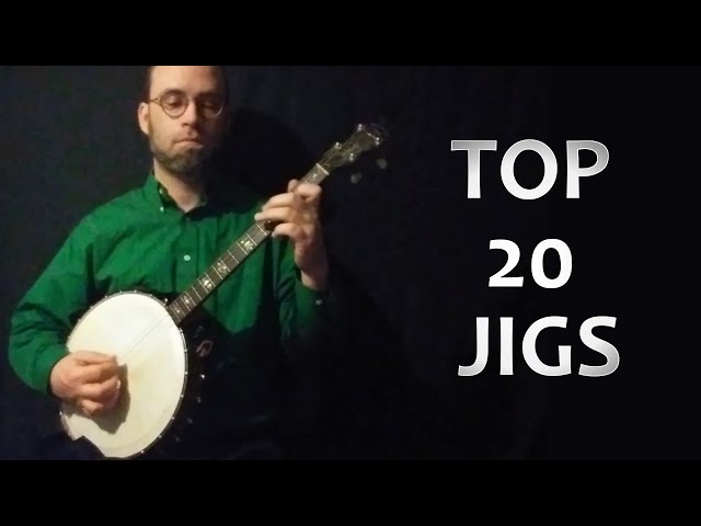 Top 20 Irish Jigs (Slow) on Tenor Banjo, with notes