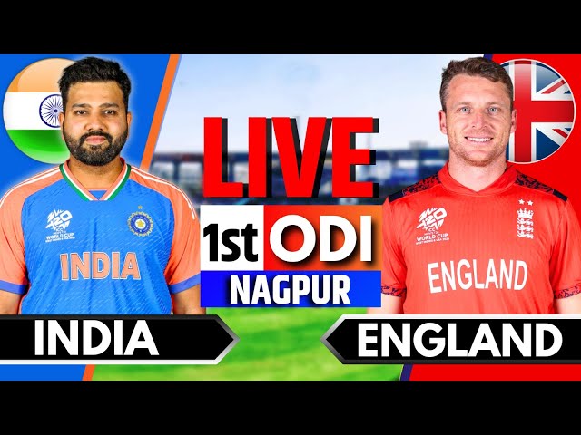 India vs England, 1st ODI | Live Cricket Match Today | IND vs ENG Live Match Today | Last 25 Overs