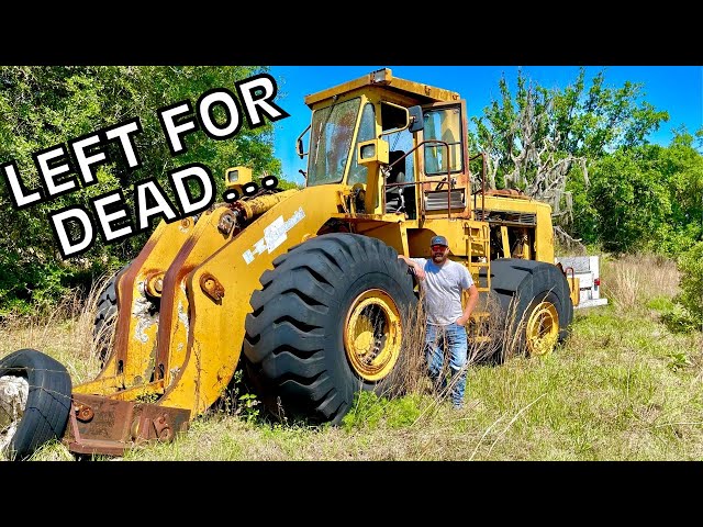 WILL IT START? MASSIVE ABANDONED WHEEL LOADER SITTING 18 YEARS!