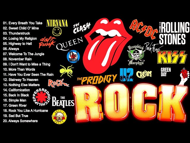 Queen, The Beatles, Bon Jovi, CCR, U2, Scorpions, ACDC🔥🔥Top 100 Best Classic Rock of the 70s 80s 90s