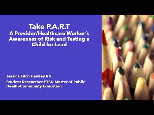 Pre-Recorded  Lead Prevention Education for Clinicians- Take P.A.R.T. Pilot