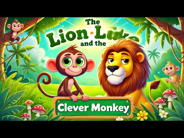 The Lion and the Clever Monkey | A Fun Moral Story for Kids #MoralStories #KidsStory  #LearnWithFun