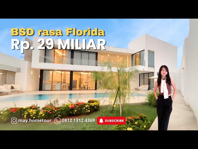 Rumah TERRACE GOLF BSD model Minimalis Tropical Full Furnish harga 29,5 miliar