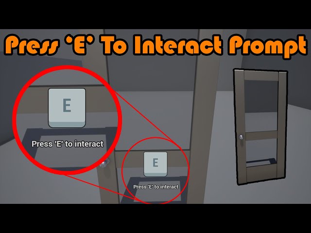 Press E To Interact | On Screen Prompt - Unreal Engine 4 Tutorial