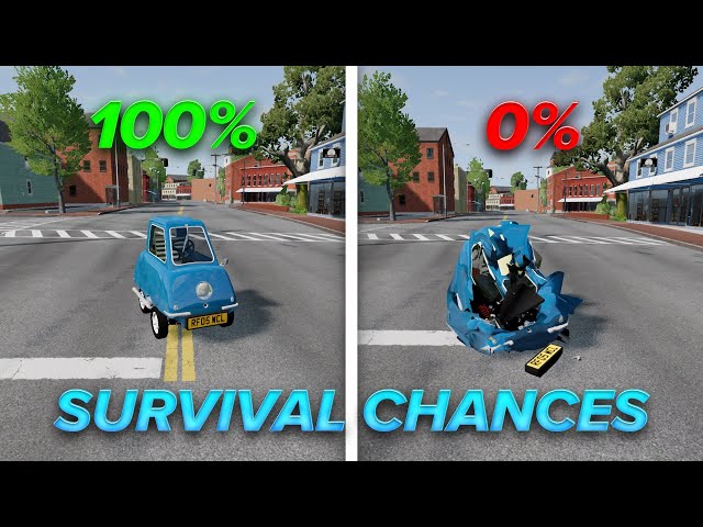 🚗💥 Realistic Survival Chances in Insane Crashes! 😱 | BeamNG.Drive