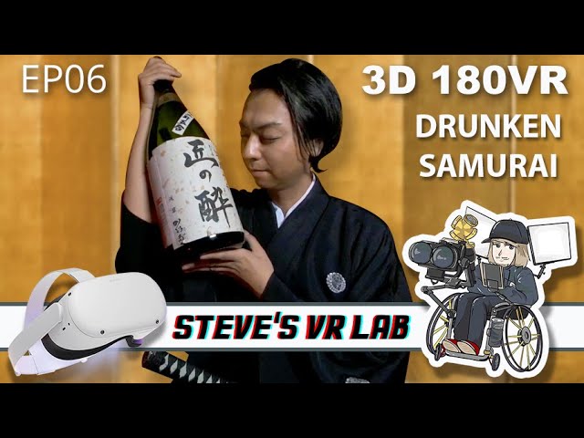 3D 180VR 4K Drunken Samurai in Asakusa!  [ukon_takafuji]