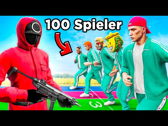 100 SPIELER müssen SQUID GAME überleben in GTA 5!