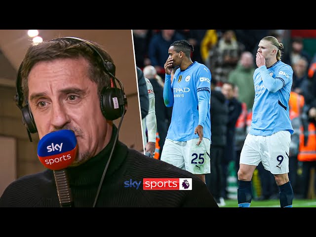 "They've been mauled" | Gary Neville reacts to Liverpool's statement win over Man City at Anfield