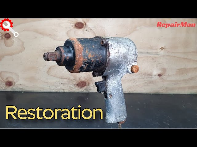 Very Rusty Air impact wrench Perfect Restoration - Awesome Restoration