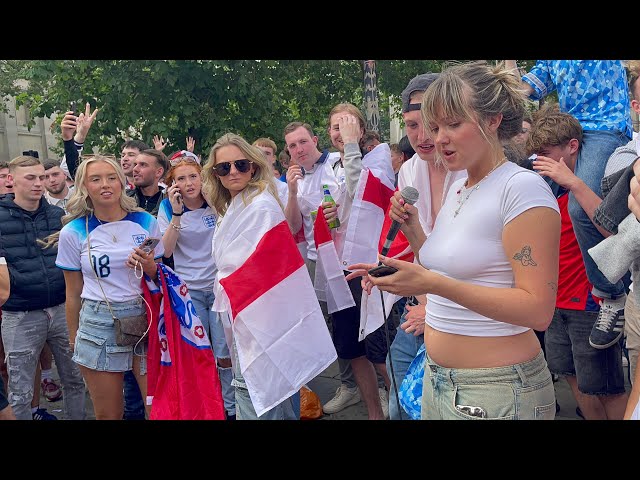 England Fans Take Over London: Pre-Match Celebrations Before Euro Cup Final