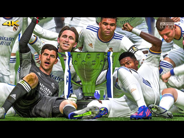 FIFA 22 - Real Madrid Winning Laliga title 21/22 - 4k Gameplay