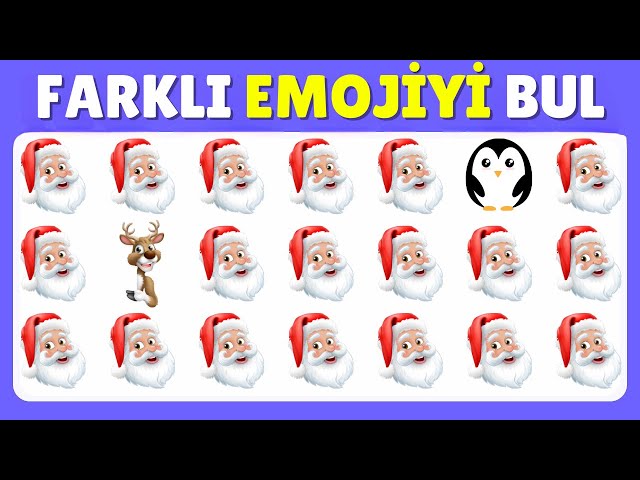 FARKLI EMOJİYİ BUL‼ 25 Sorudan Kaç Tanesini Bileceksin❓ Emoji Bulmaca