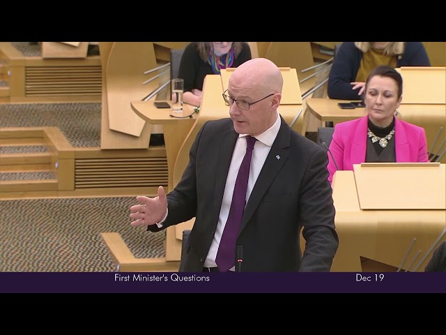 First Minister's Questions - 19 December 2024