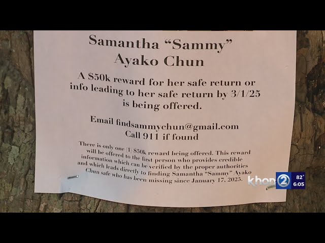 The search for Sammy continues, $50k offered for information