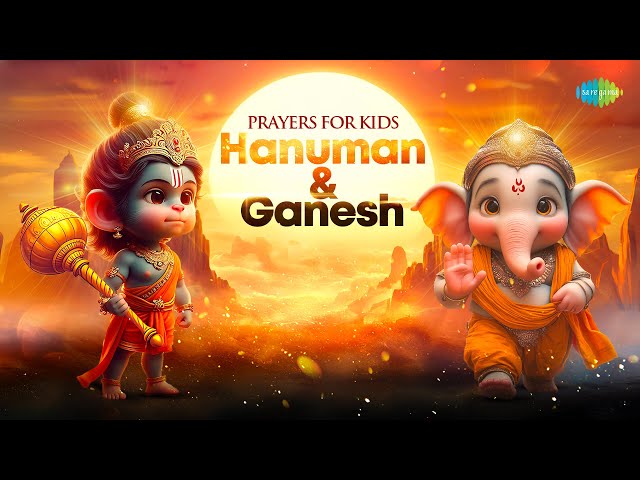 Prayers for Kids - Hanuman & Ganesh | Kids Devotional Songs | Animated Bhajans for Kids 2025