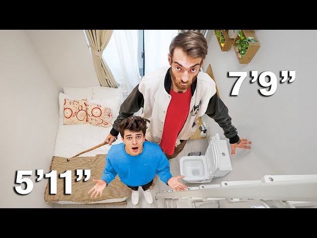 World’s Tallest Man VS Japan's Tiniest Apartment!