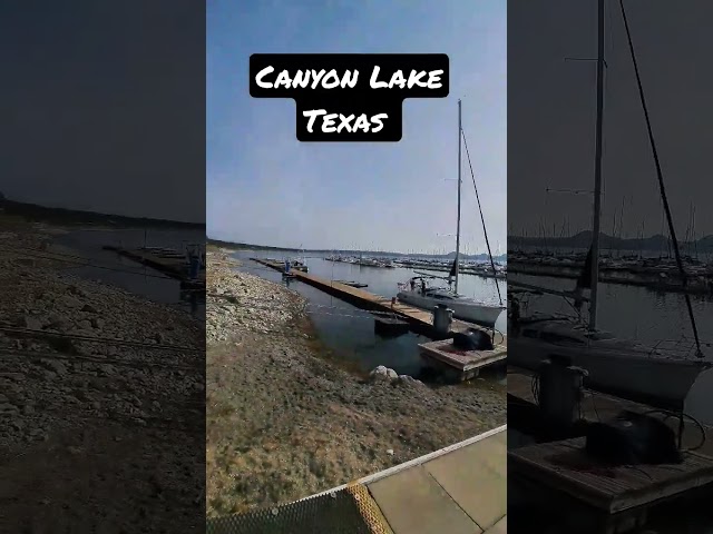 Yacht Club marina canyon lake Texas #shorts #lake #marina #boat #vlog