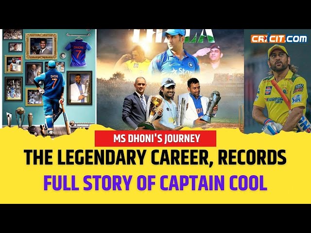 MS Dhoni's Journey: The Legendary Career, Records & Achievements | Full Story of Captain Cool