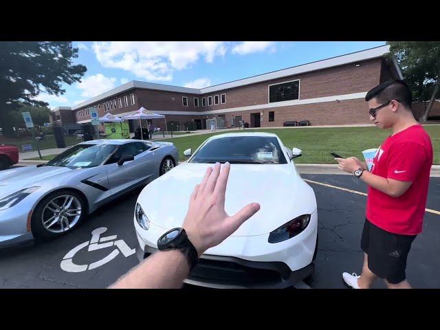 The British Corvette at a car show?