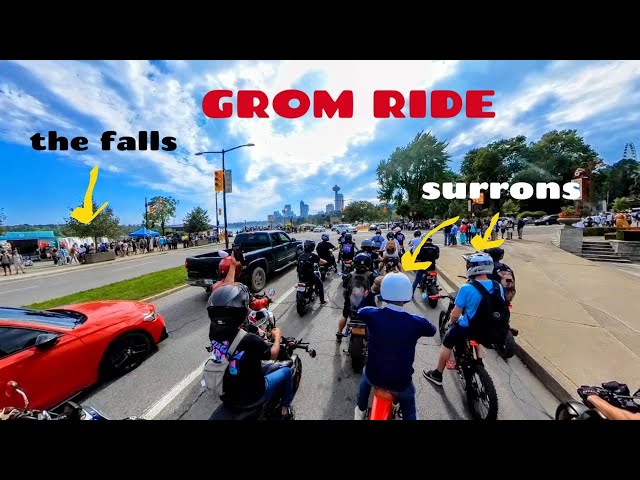 2 SURRONS v 28 GROMS @ 88km NIAGARA Tour VR Ride & 10+ Bikes [360°4K]