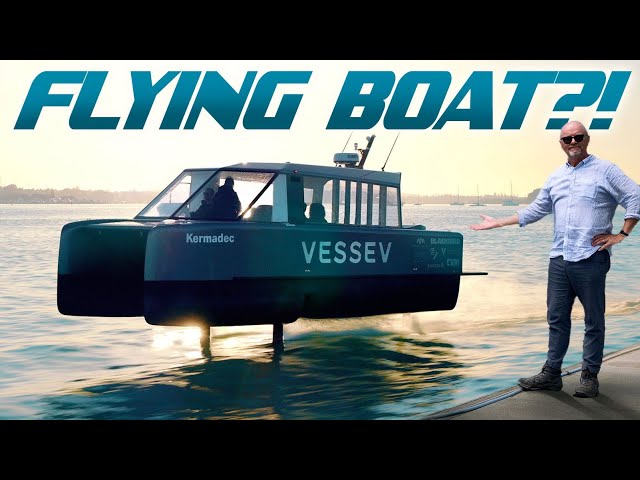 Is This the Most Efficient Electric Boat? Meet the Vessev VS9 Hydrofoil!