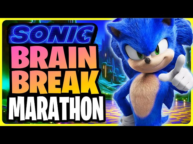 Sonic the Hedgehog Brain Break Marathon 🌭 Just Dance 🌭 Brain Breaks for Kids 🌭 Danny Go Noodle