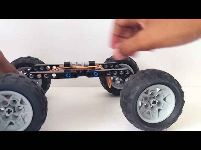 LEGO Technic Rubber Band Powered Car Build