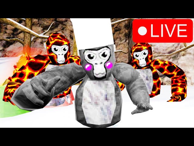 🔴GORILLA TAG LIVE 🔴 LETS GET 30k Fan codes, Q&A, Minigames, Only Up, and more!!