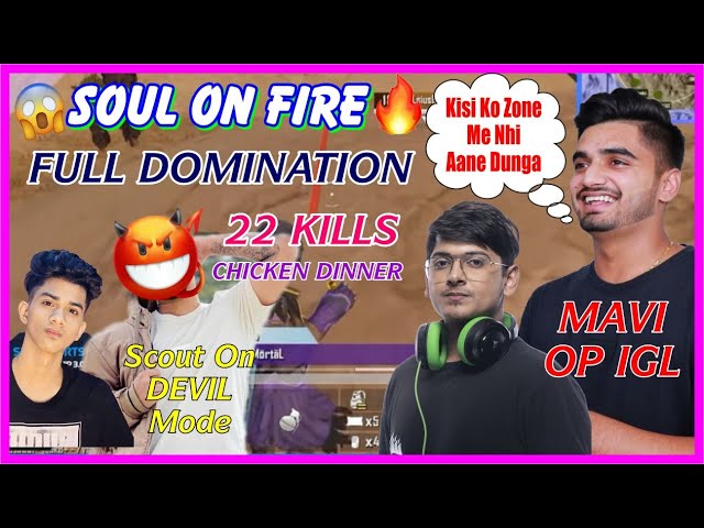 Soul on Fire🔥| SouL 22 KILLS!!  SouL Vs GodL | SouL DOMINATION & WWCD in Skyesports 3.0 Finals