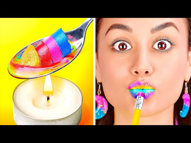 DIVERTIDAS IDEAS DE MAQUILLAJE DE BRICOLAJE || Formas de arreglar y reutilizar por 123 GO Like!