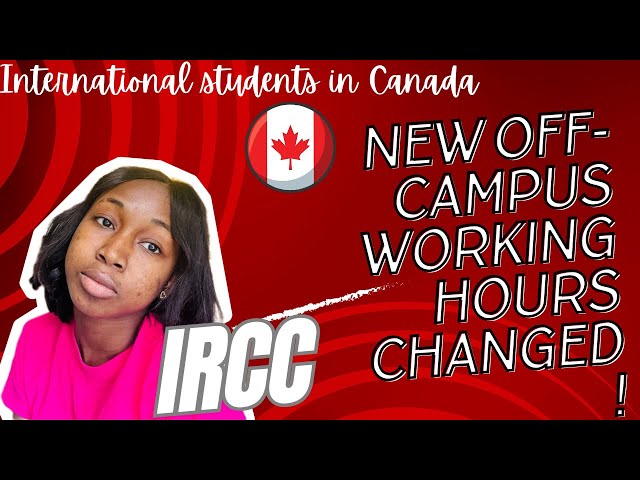 IRCC UPDATES | NEW OFF-CAMPUS WORKING HOURS UPDATED. 20hrs or 24hrs ? 🇨🇦